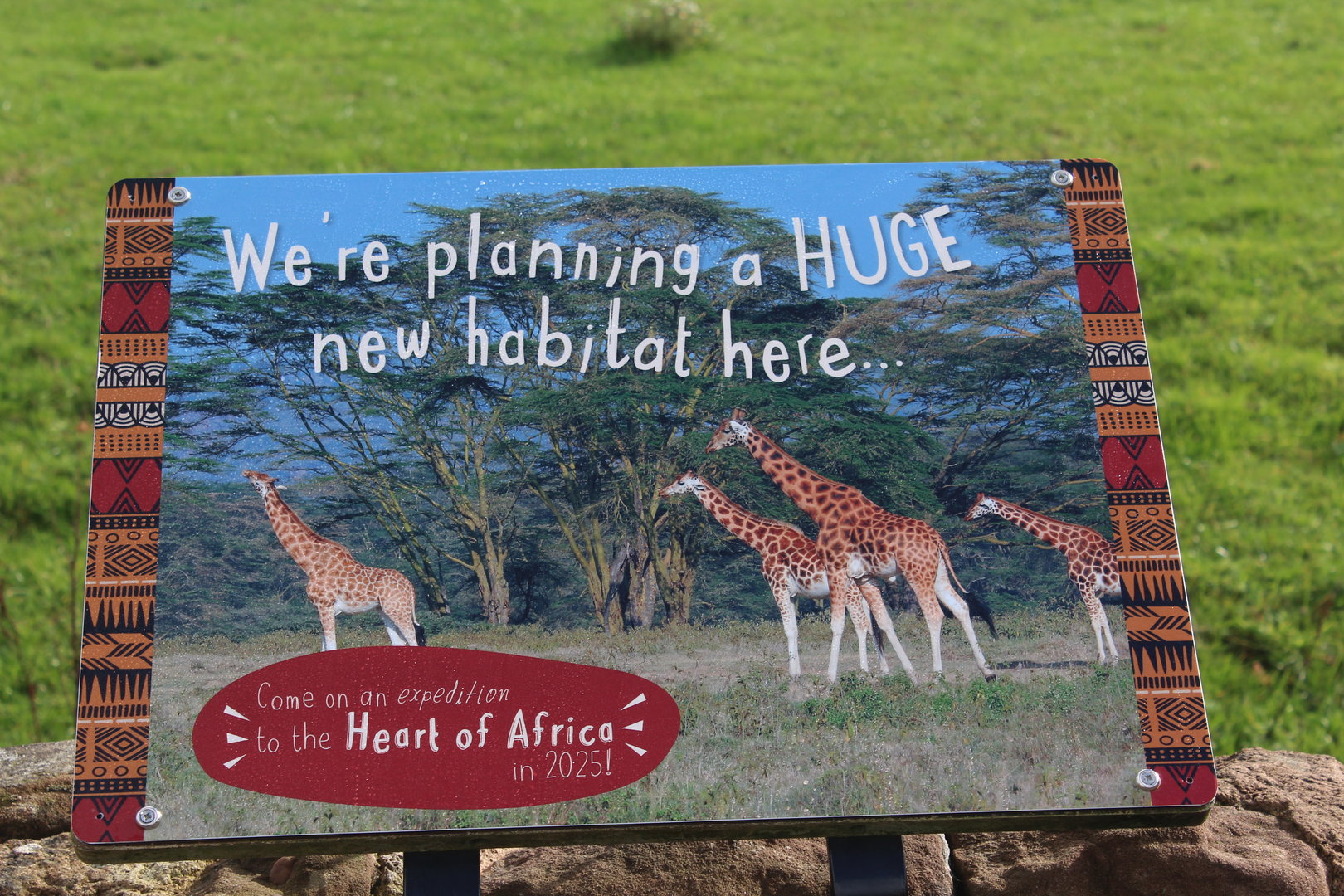 Signage for Heart of Africa 12/10/2022