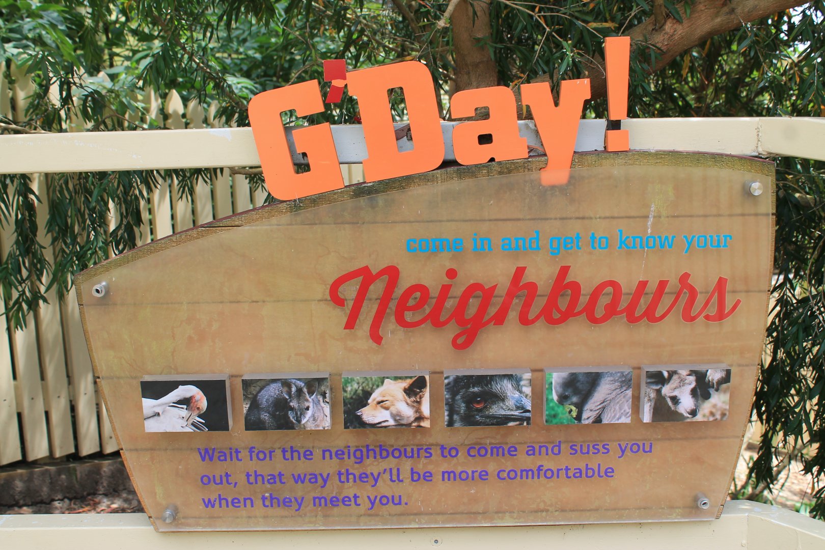 signage for Neighbours