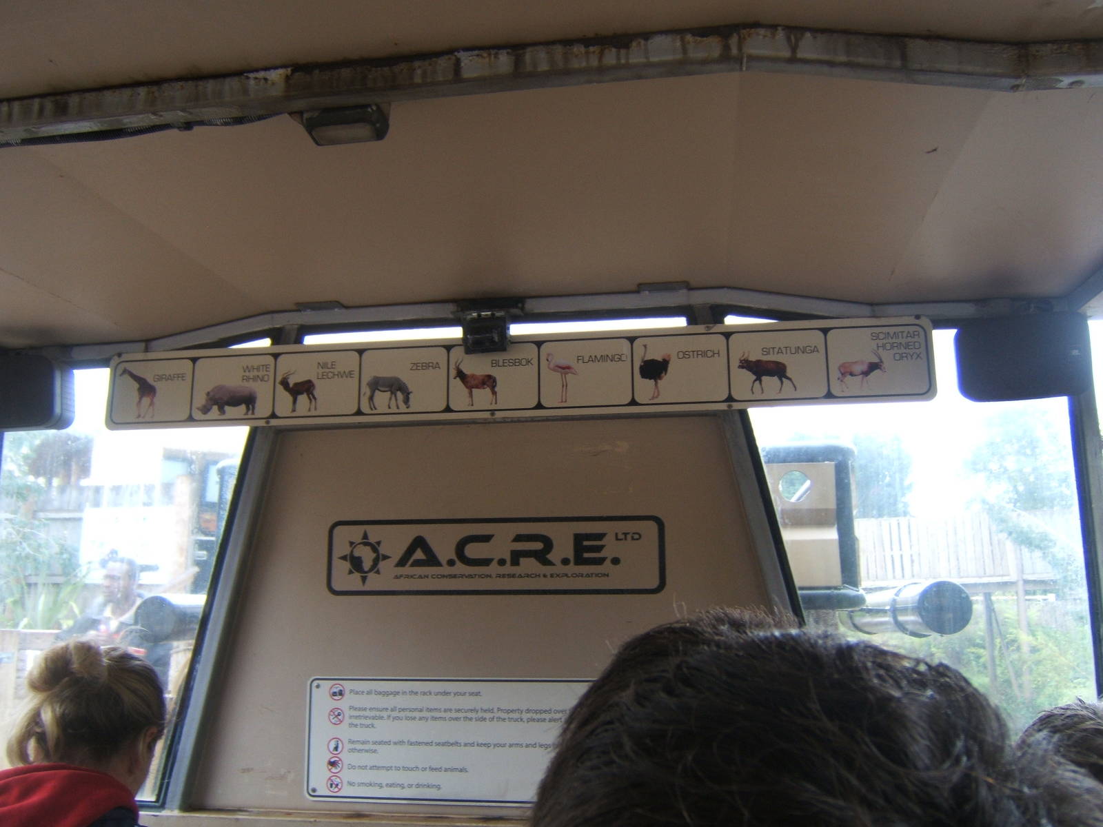 Signage for truck ride