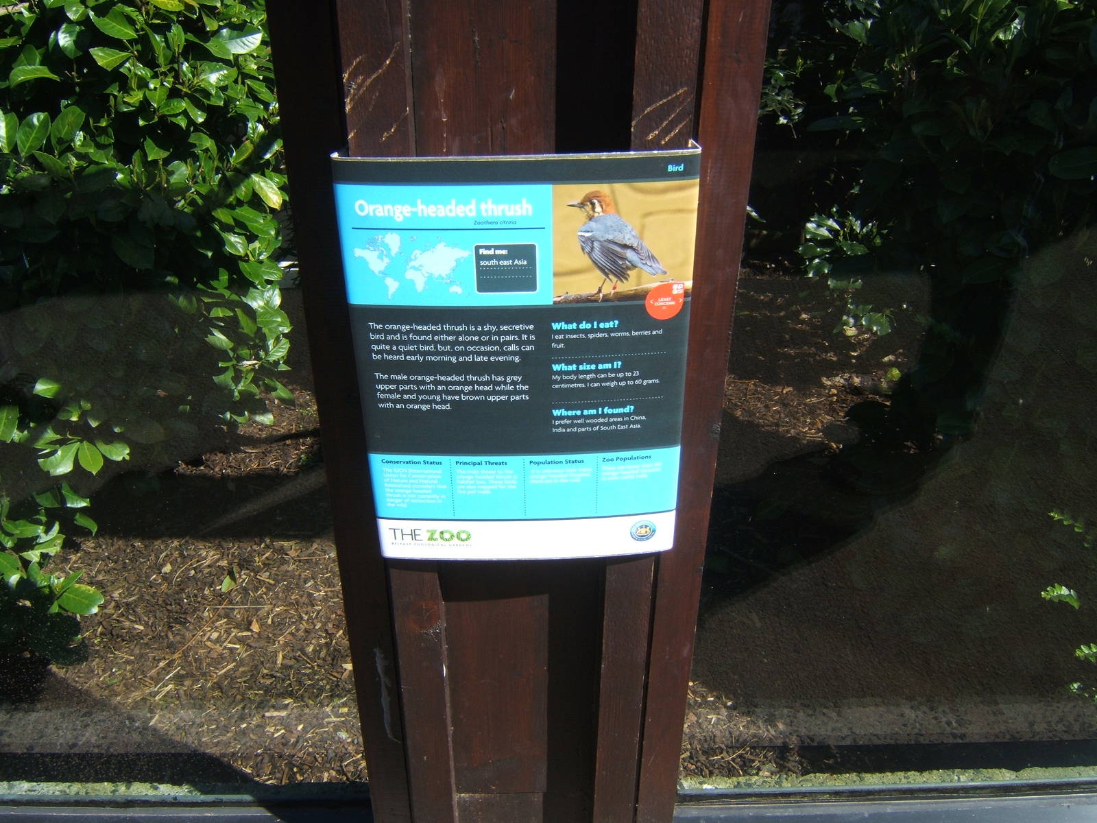 Signage in Bird Garden