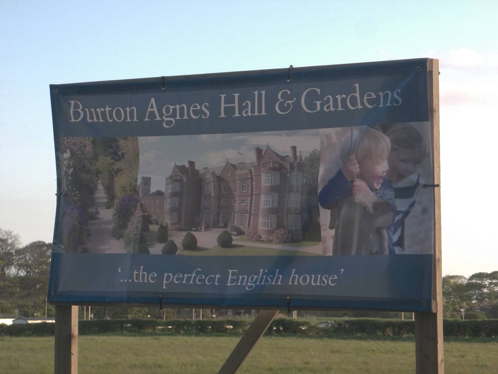 Signage in field opposite estate car park, 13th May 2015