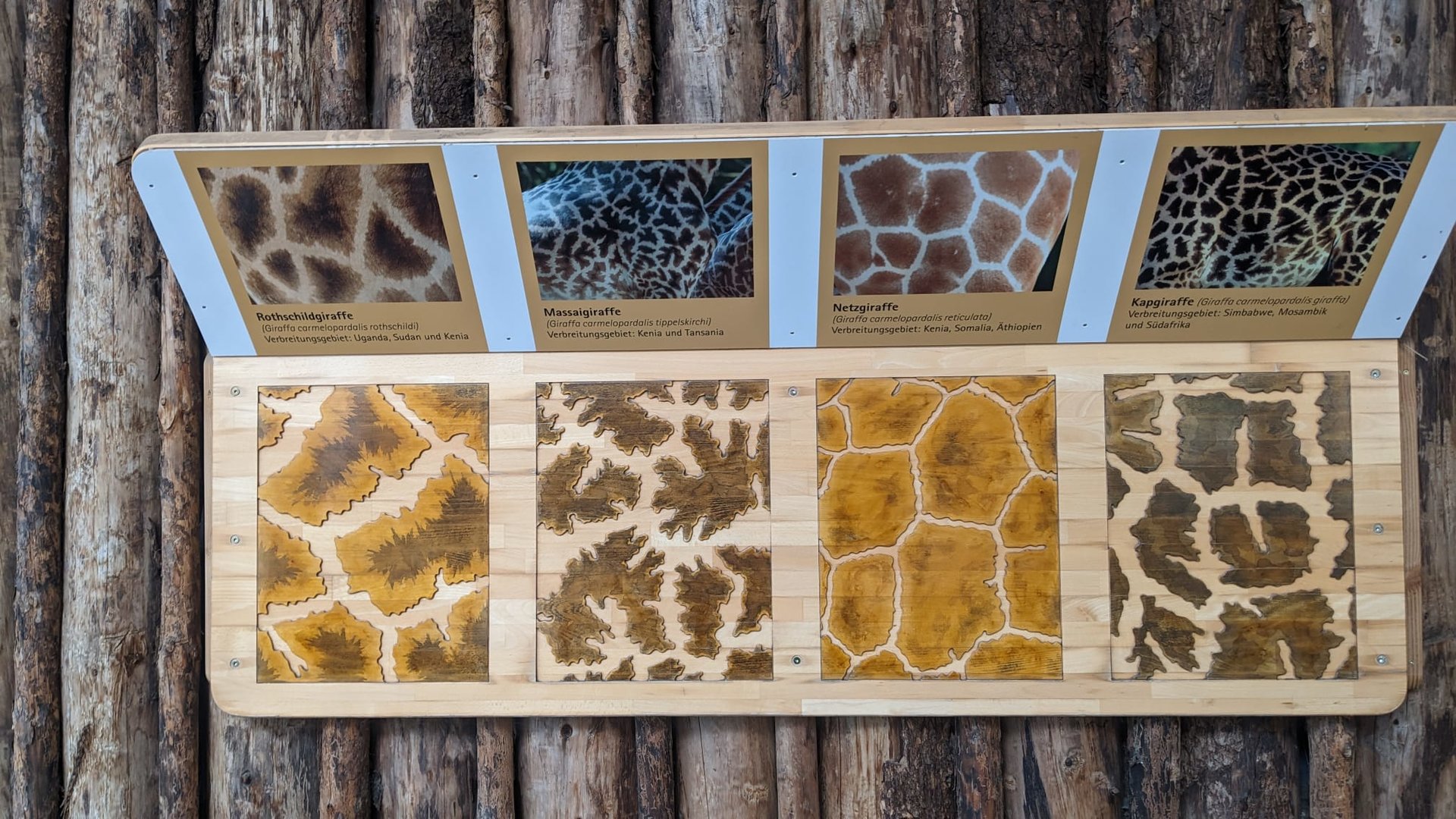 Signage in Giraffe House