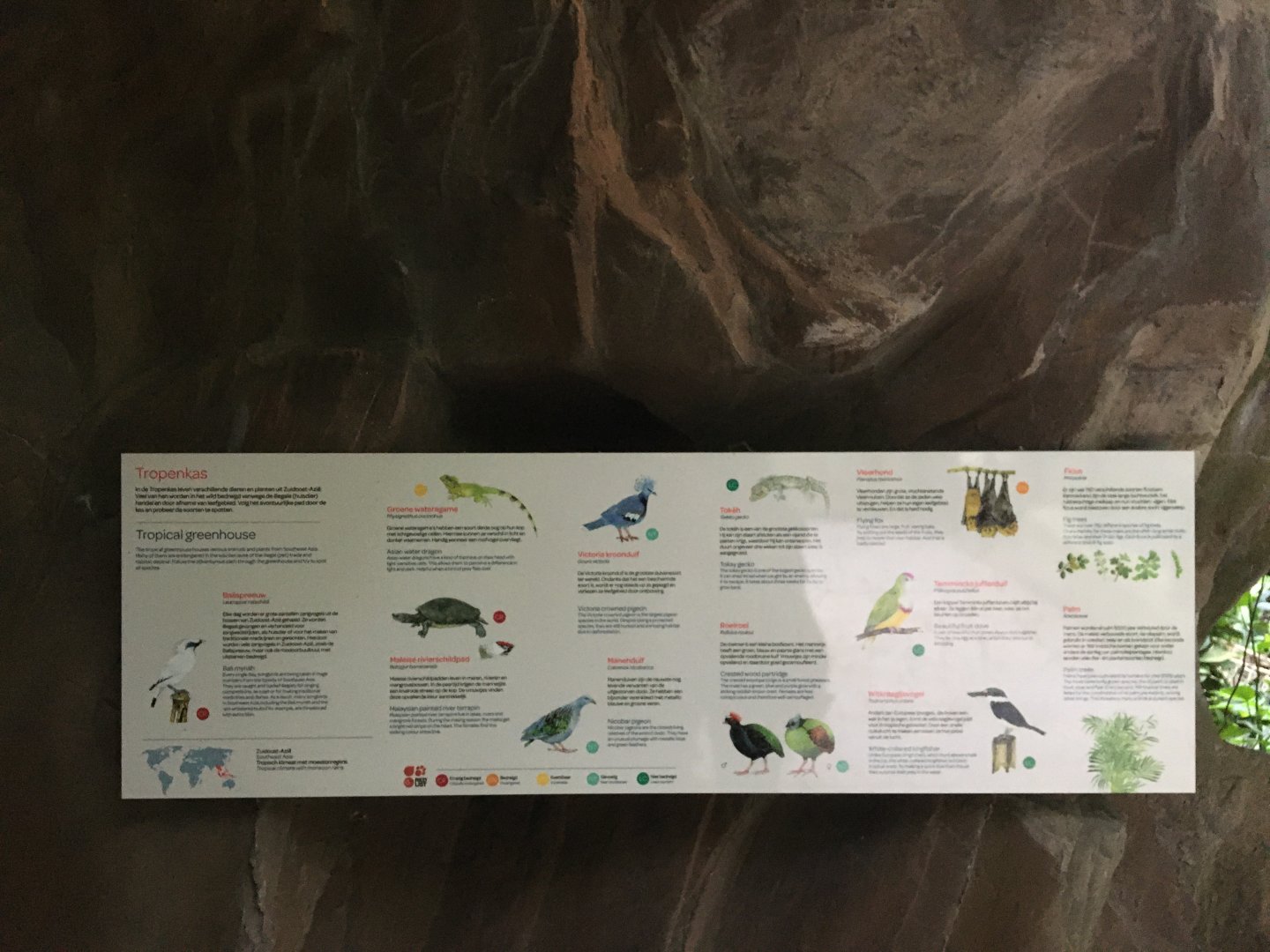 Signage in the Metzelaarskas | Tropical Greenhouse