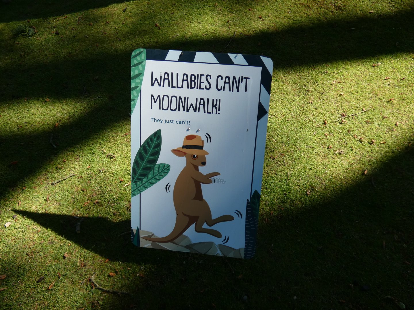 Signage in wallaby walk-through