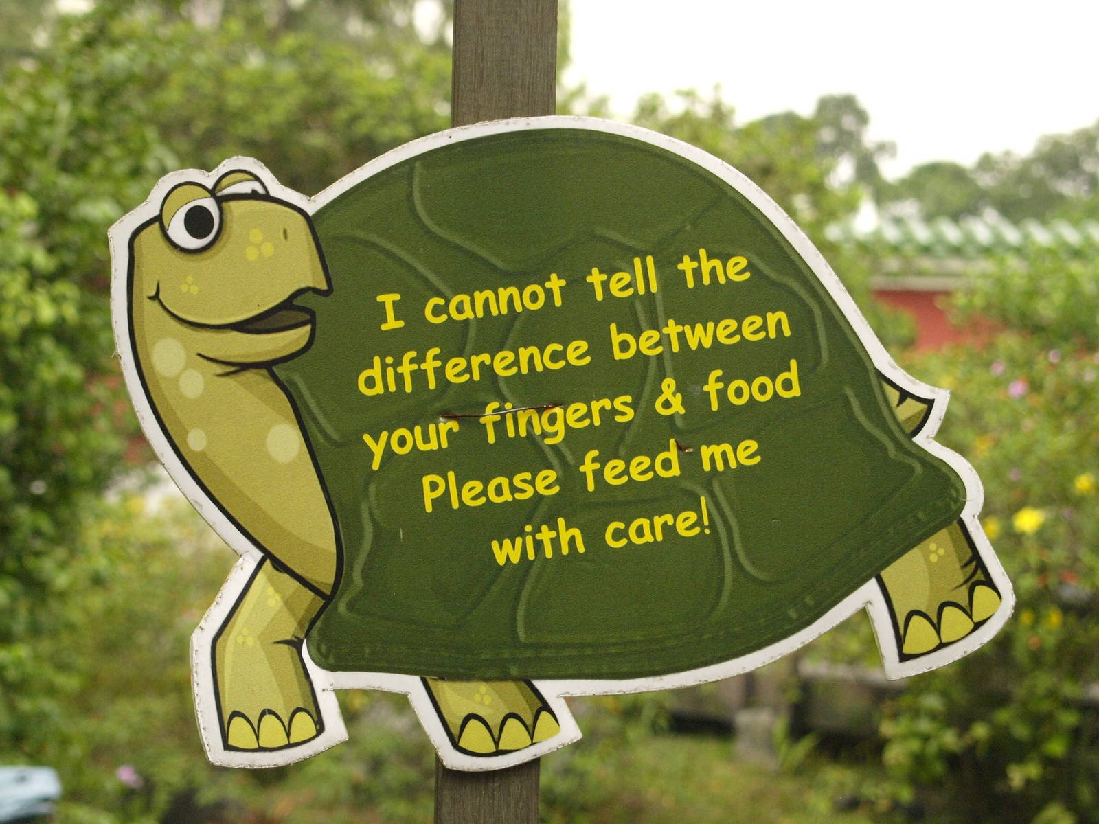 signage inside museum garden