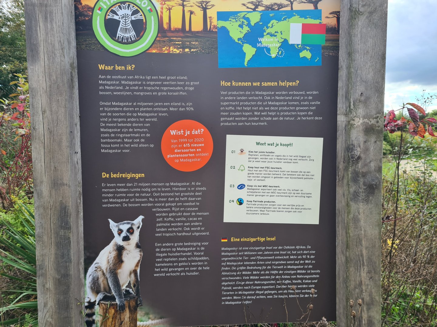 Signage introducing Itampalo