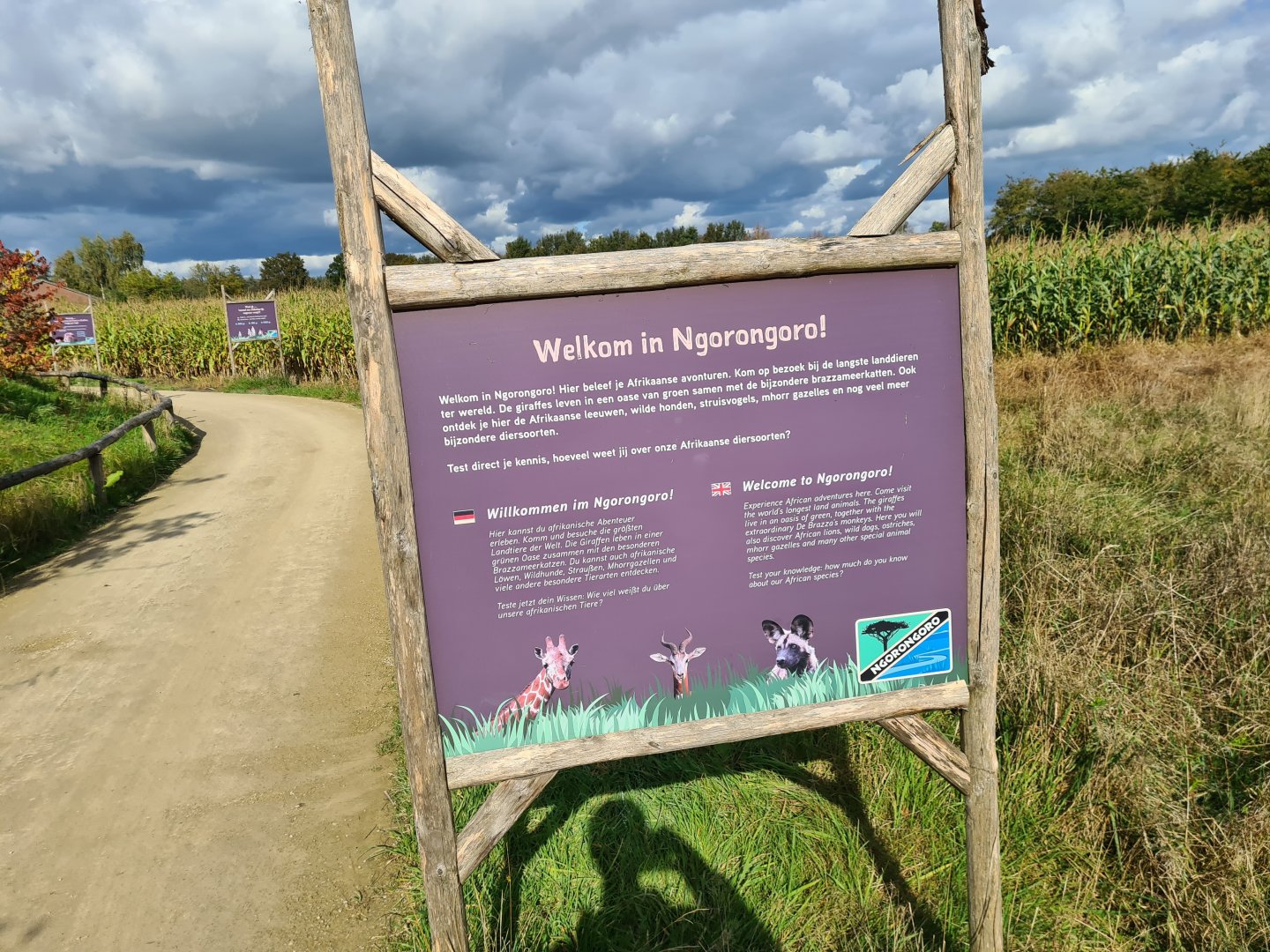 Signage introducing Ngorongo