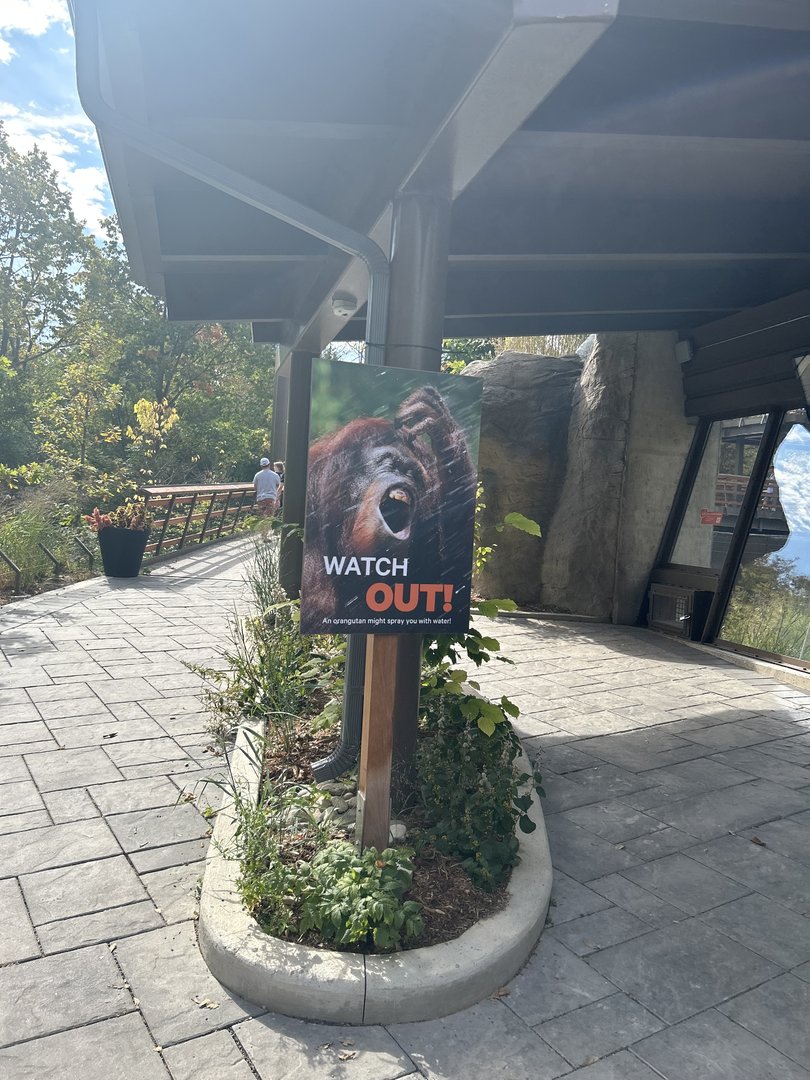 Signage new Orangutan habitat