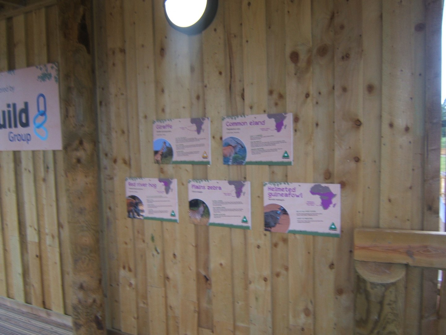 Signage of what to see on the Savannah paddock 03/02/2018