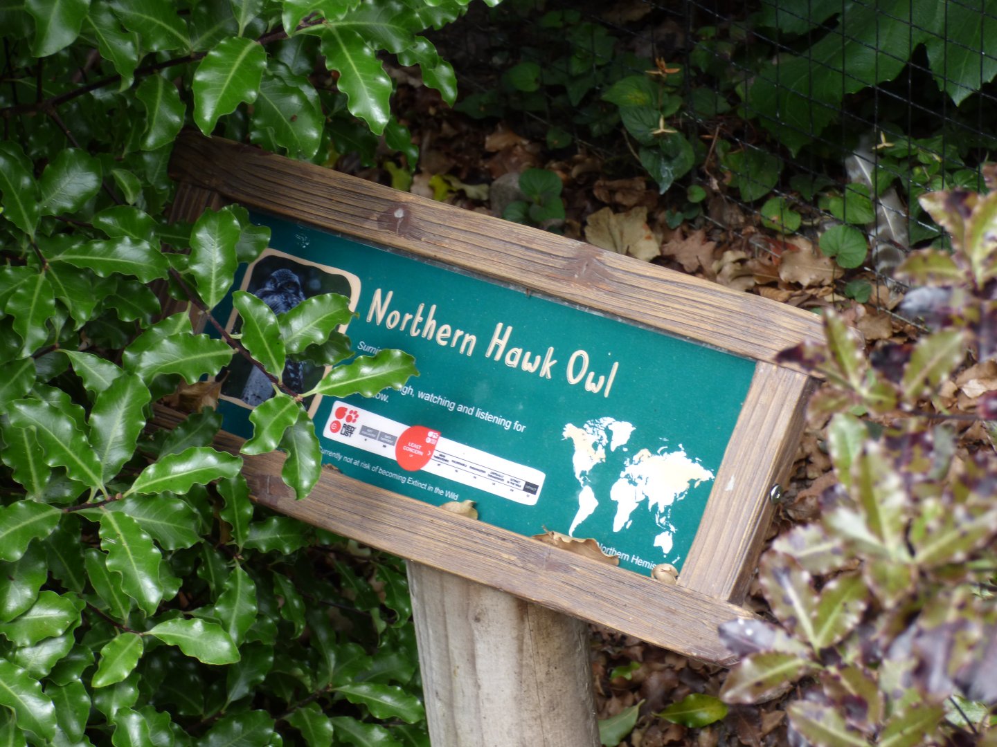 Signage on Former Red-Billed Blue Magpie aviary
