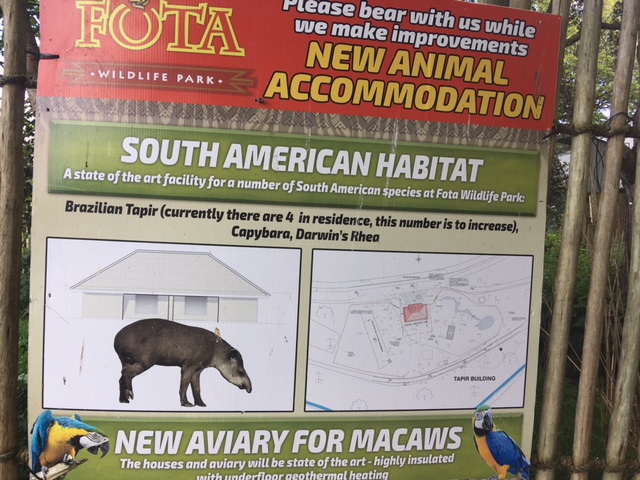 Signage on new South American exhibit @Fota wildlife park-22/5/2019