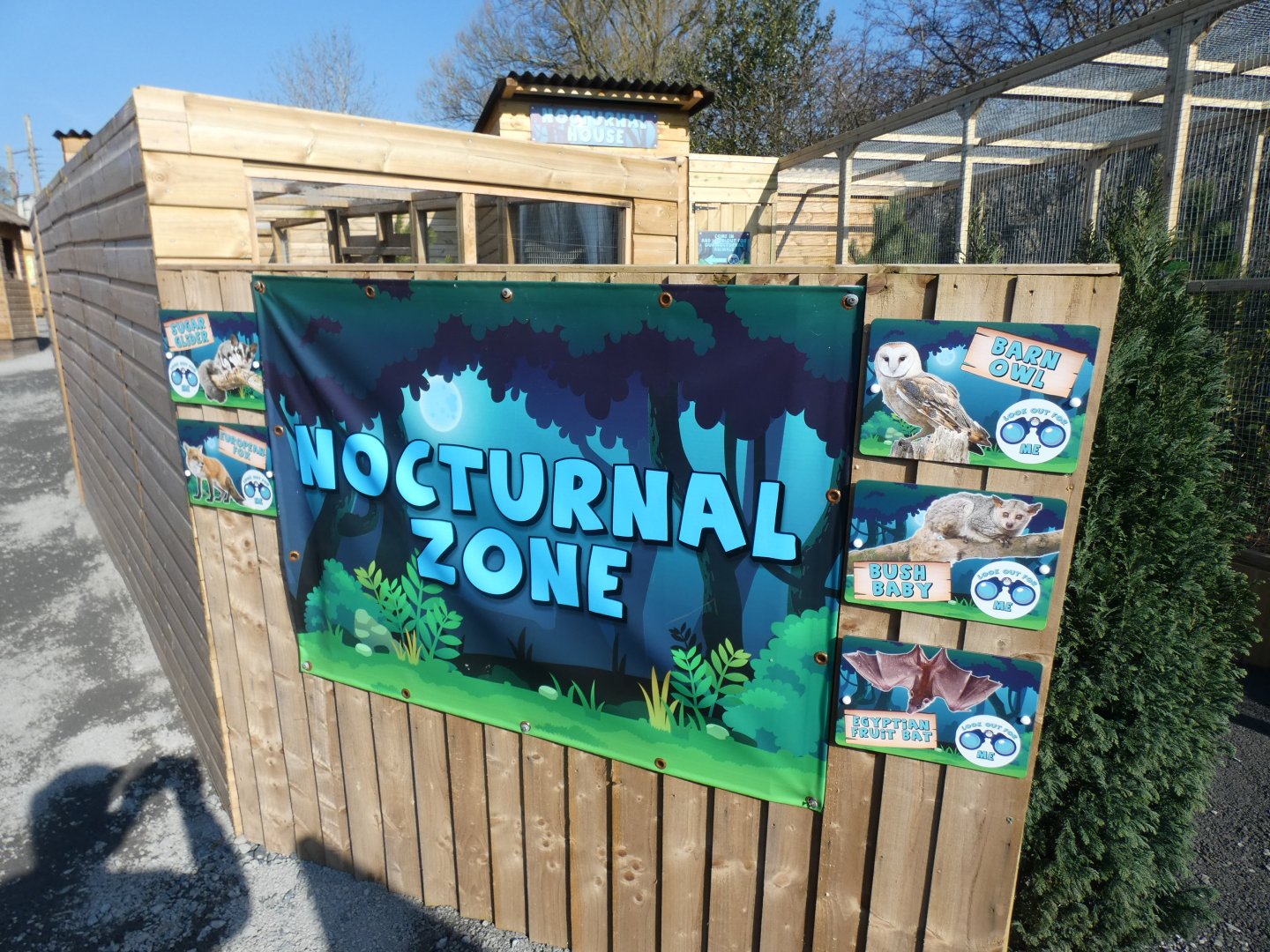 Signage outside 'Nocturnal Zone'