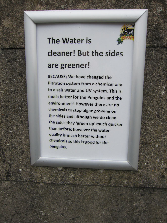 Signage - Penguin pool