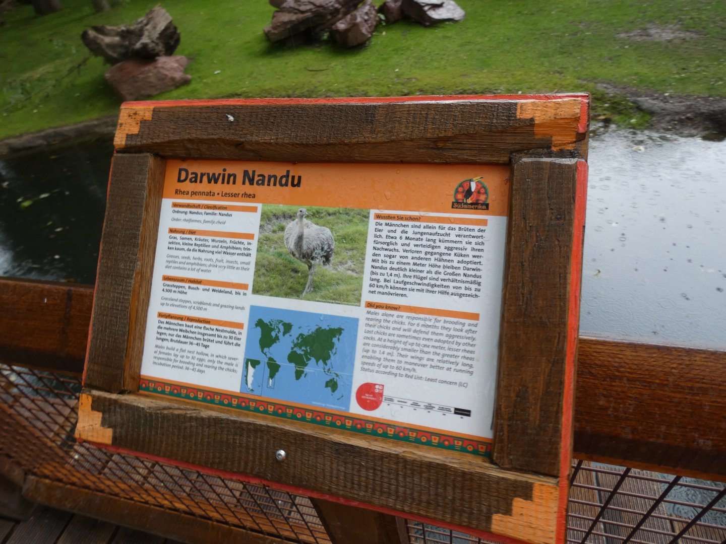 Signage style in new South America area