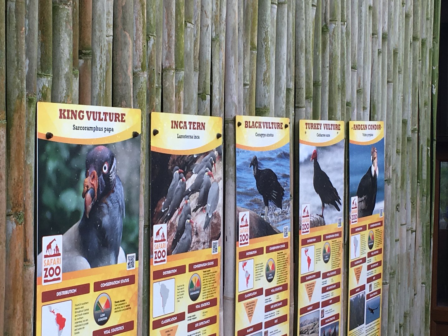 Signage within walkthrough vulture aviary 030817