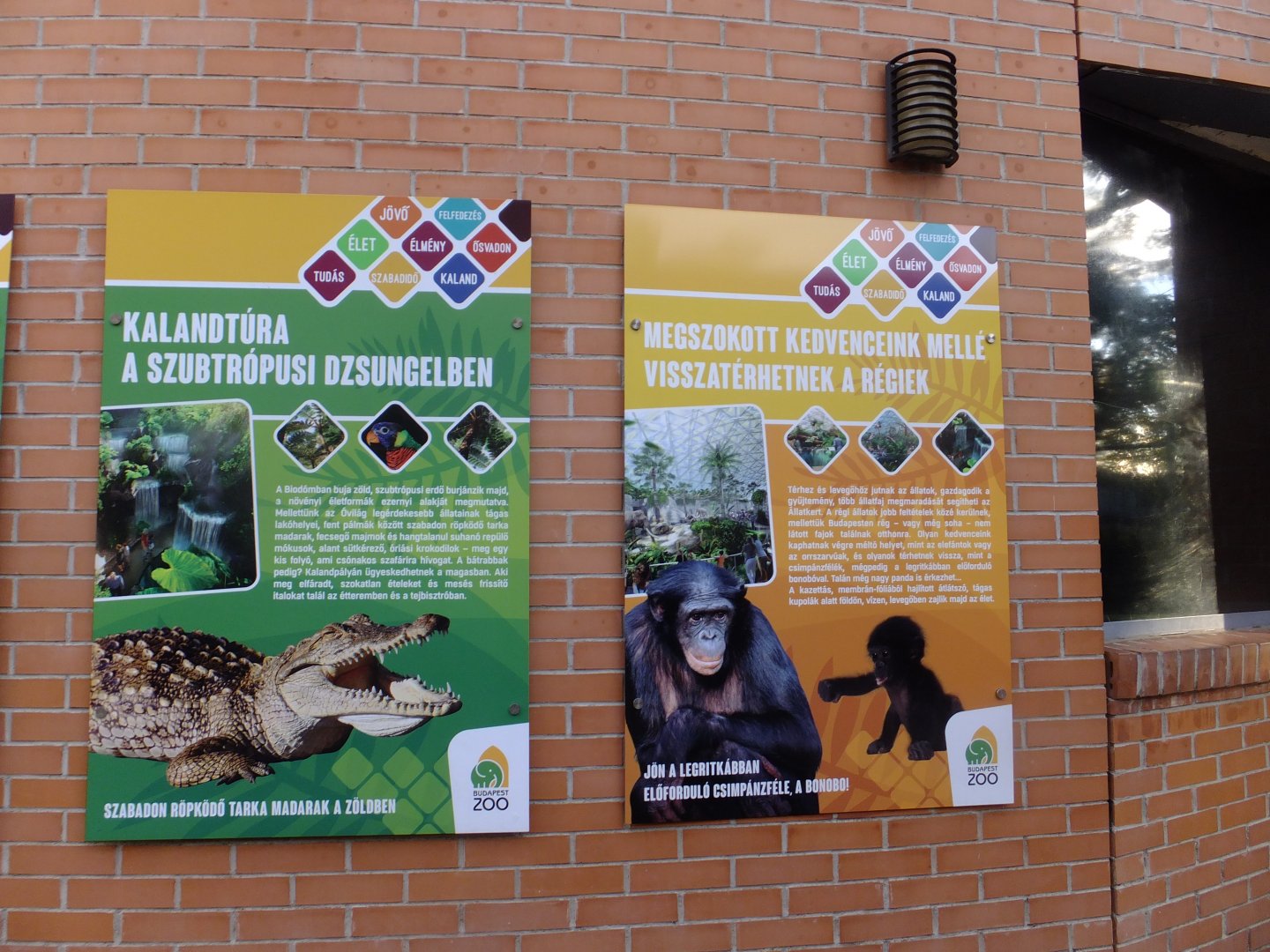 Signs about Pannonia Park