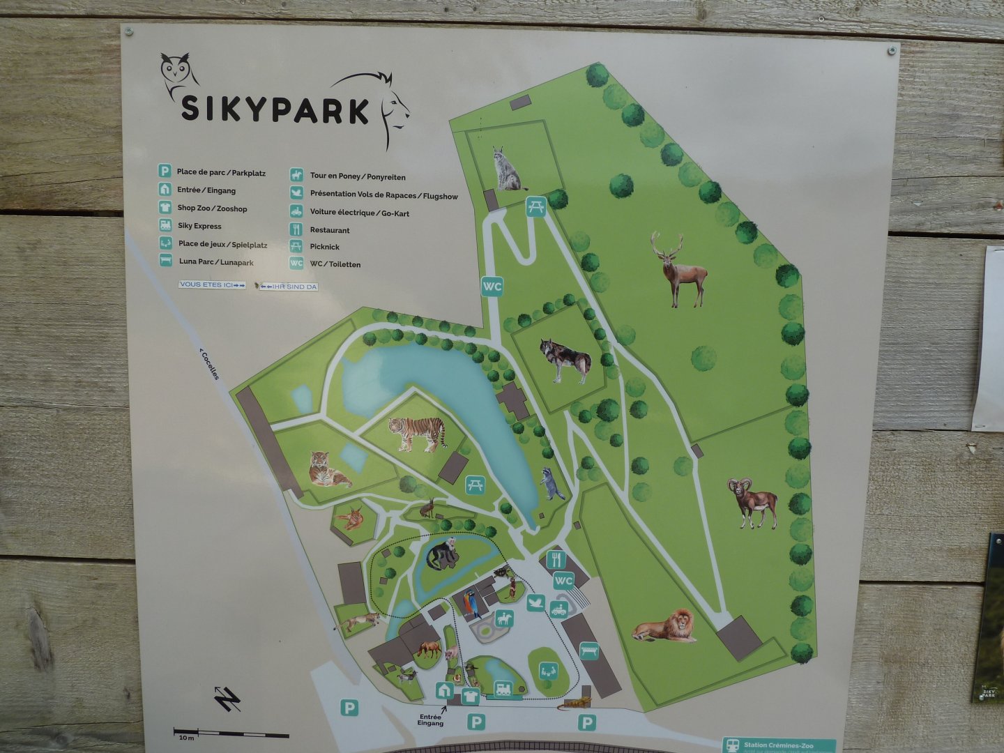 Sikypark Crémines - Park map