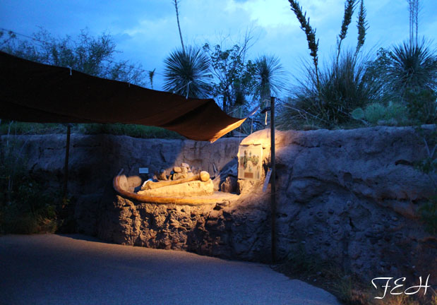 simulated mammoth dig