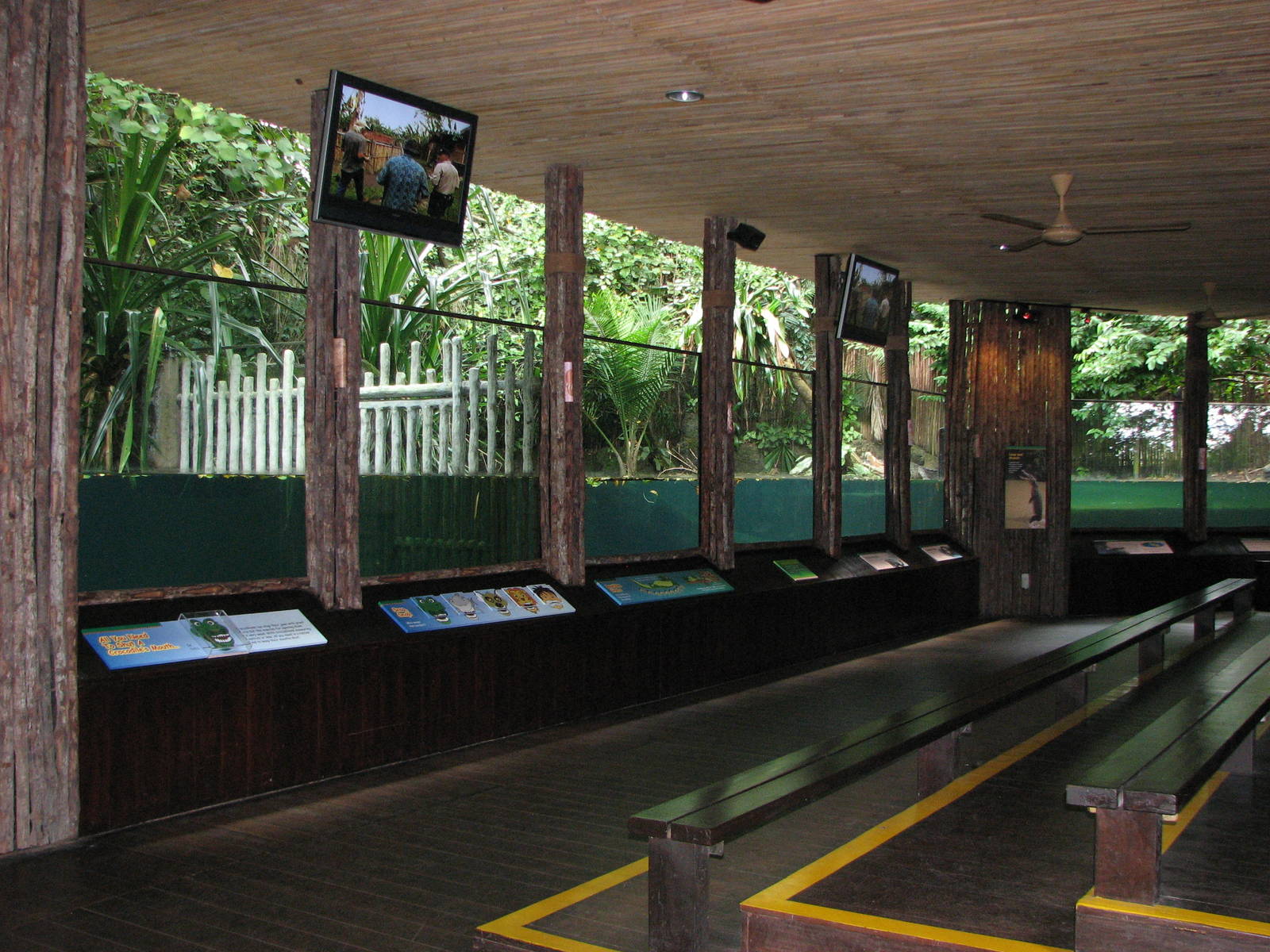 Singapore Zoo 2008 - Front of the Indo-Pacific Estuarine Crocodile exhibit