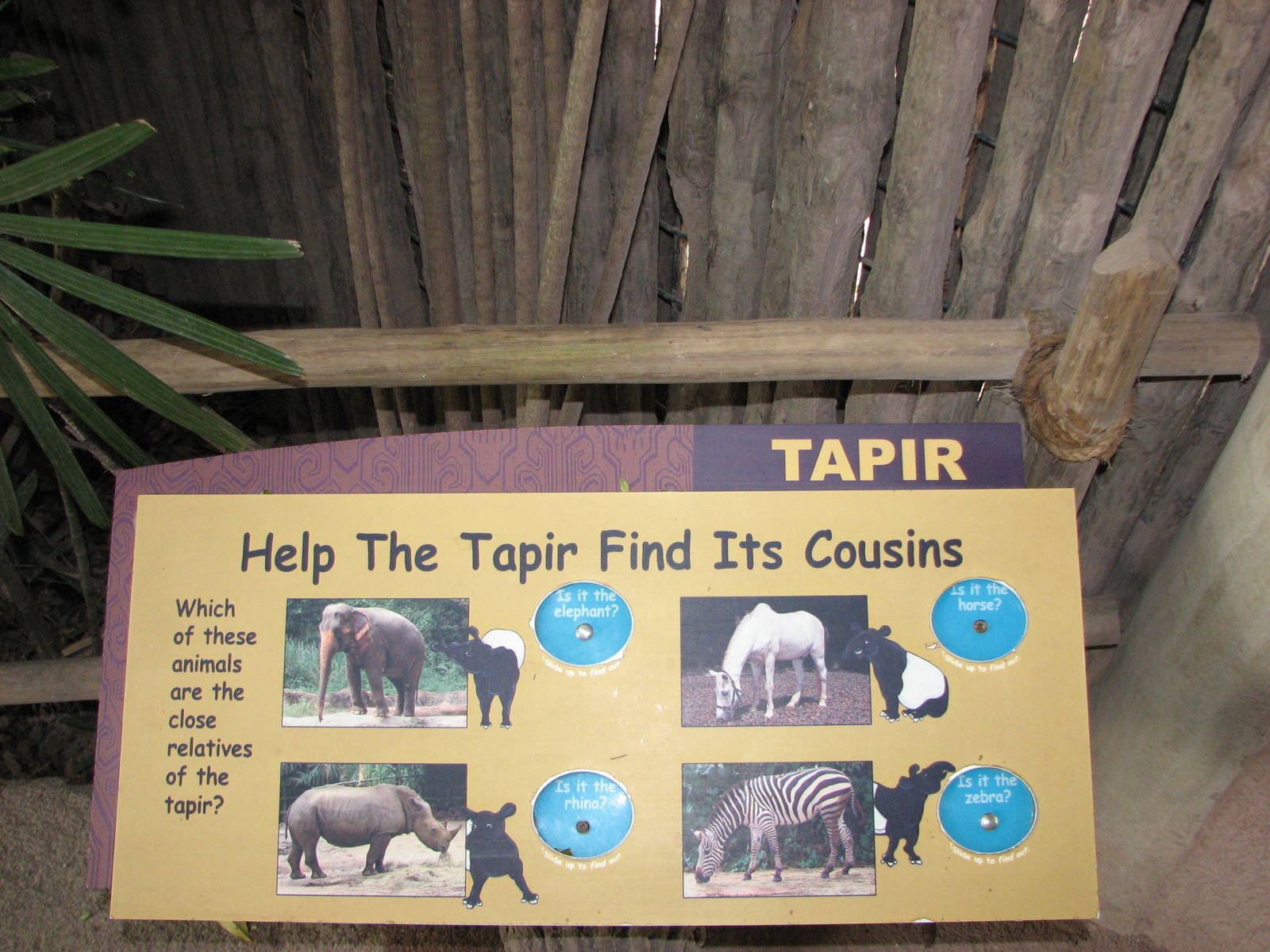 Singapore Zoo 2008 - One more example of the excellent educational work at