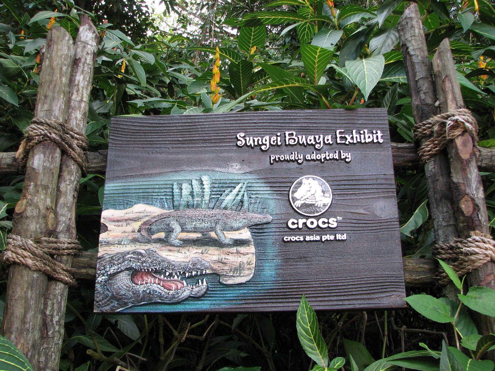 Singapore Zoo 2008 - Sign in front of the Bornean Marsh
