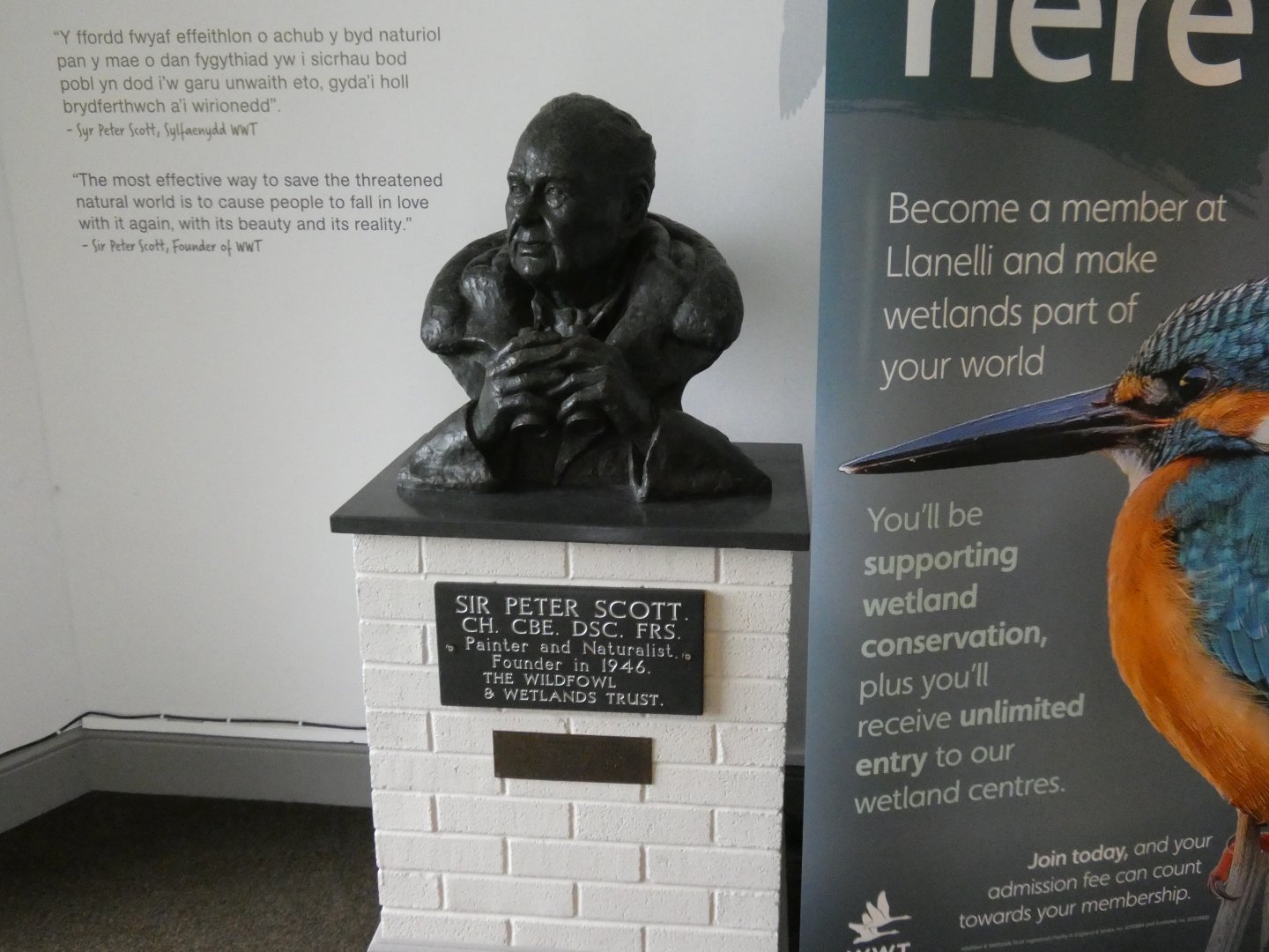 Sir Peter Scott statue