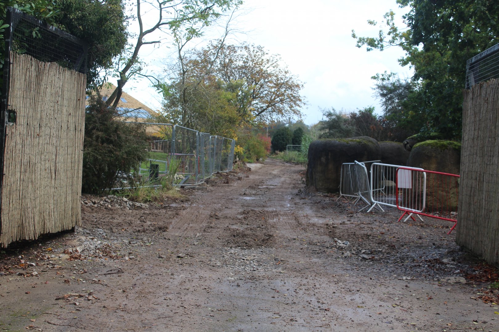 Site of aardvark enclosure Chester Zoo 24th October 2023