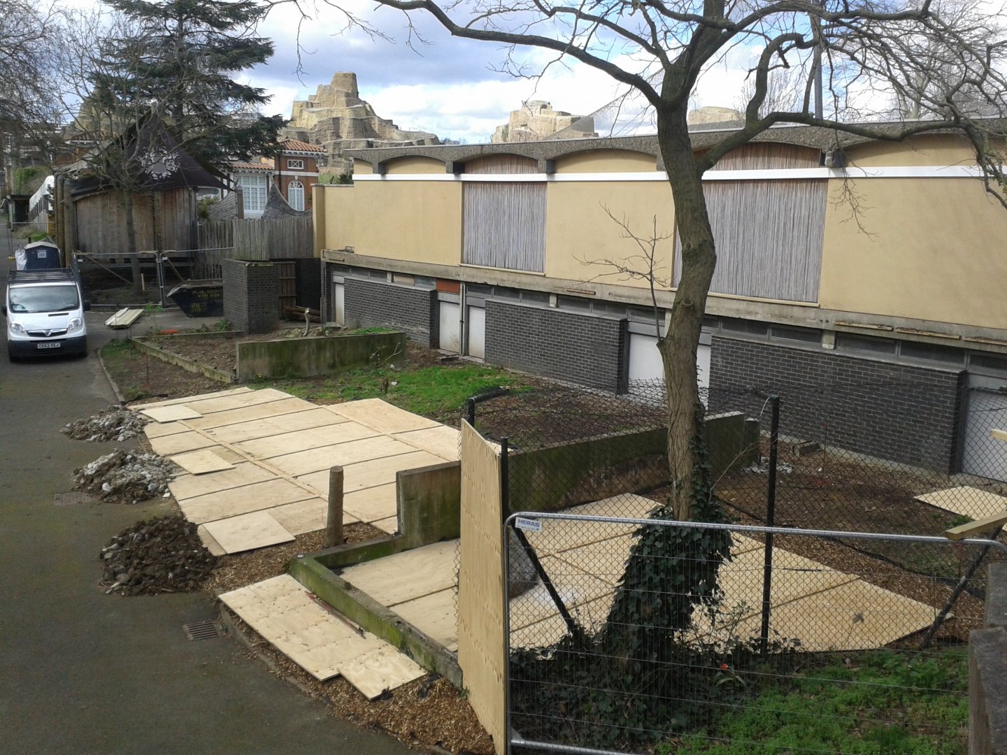 Site of new gibbon enclosure