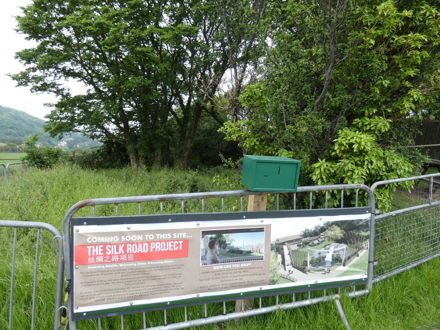 Site of new Snow Leopard enclosure