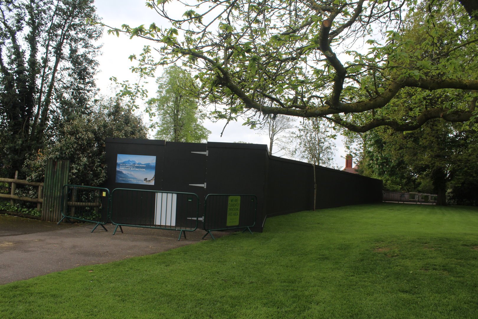 Site of Snow Leopard enclosure Chester Zoo 6th May 2023