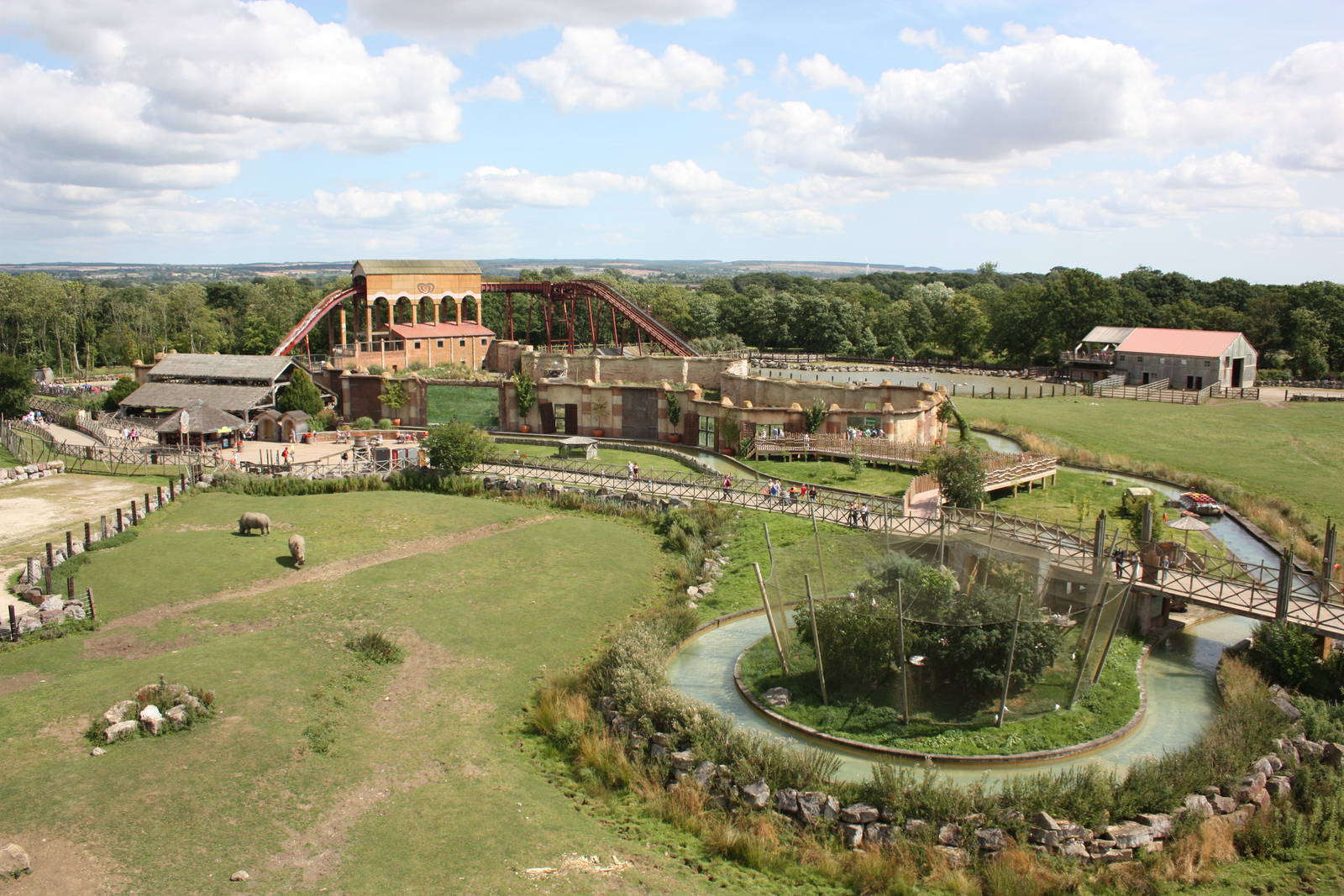 Slightly closer view of area beyond the Lost KIngdom Aviary, 4th August 201