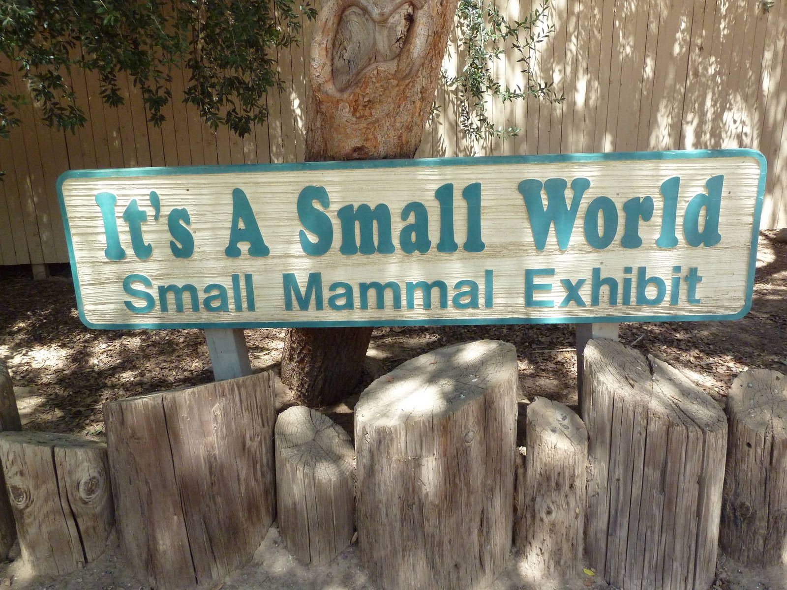 Small Mammal Building - Entrance Sign