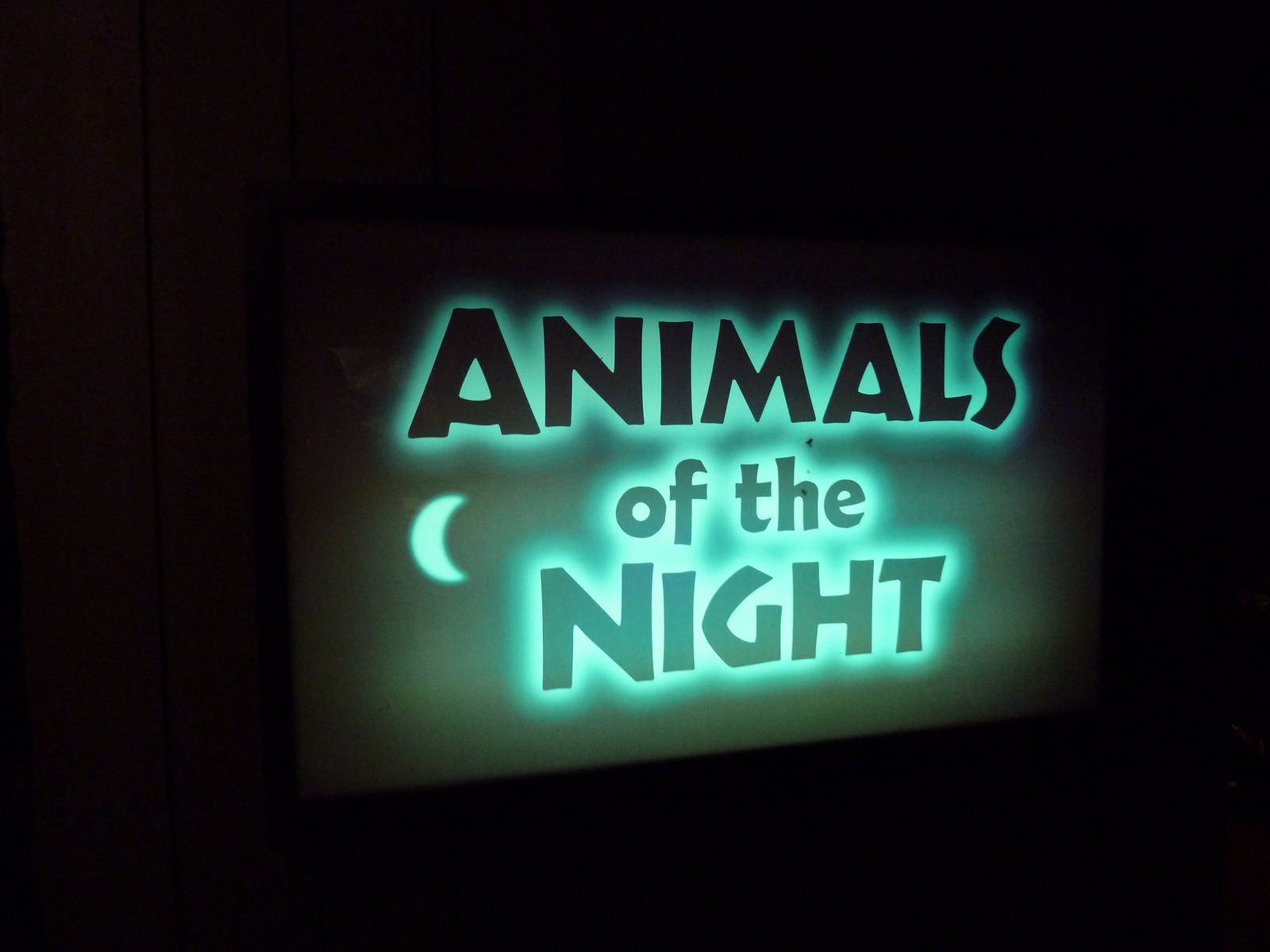 Small Mammals House - Nocturnal Section - Sign