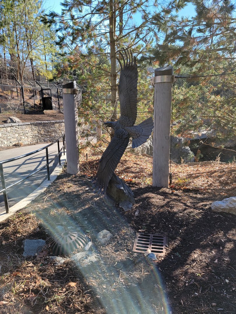 Smithsonian 2/22 - America Trail, bald eagle statue