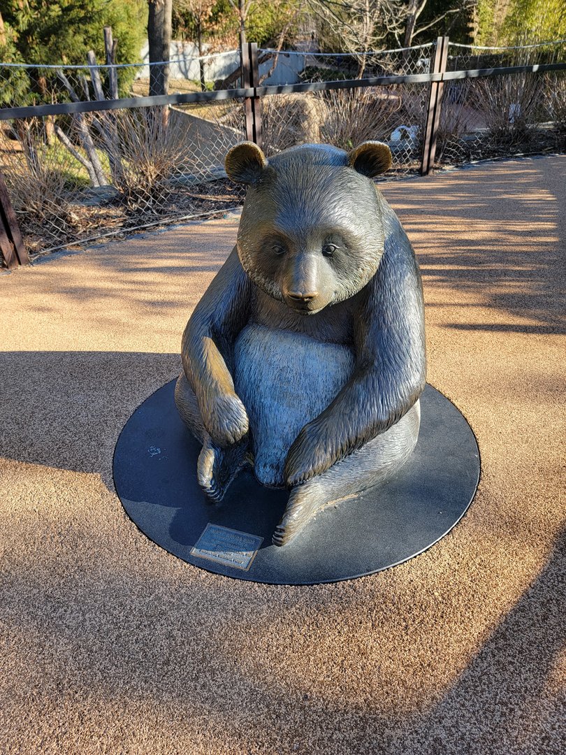 Smithsonian 2/22 - Asia Trail, giant panda statue