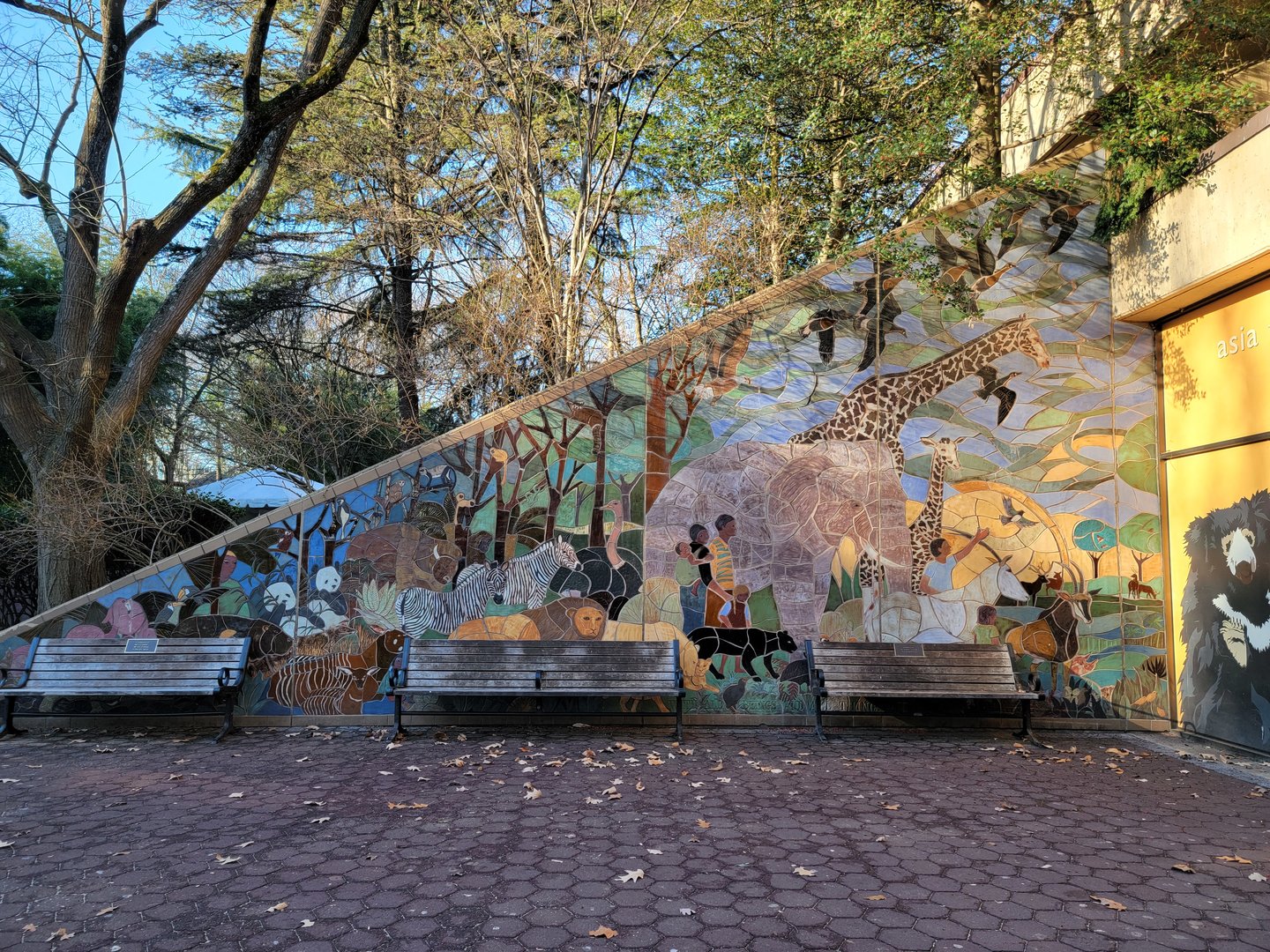 Smithsonian 2/22 - Mural next to Visitor Center