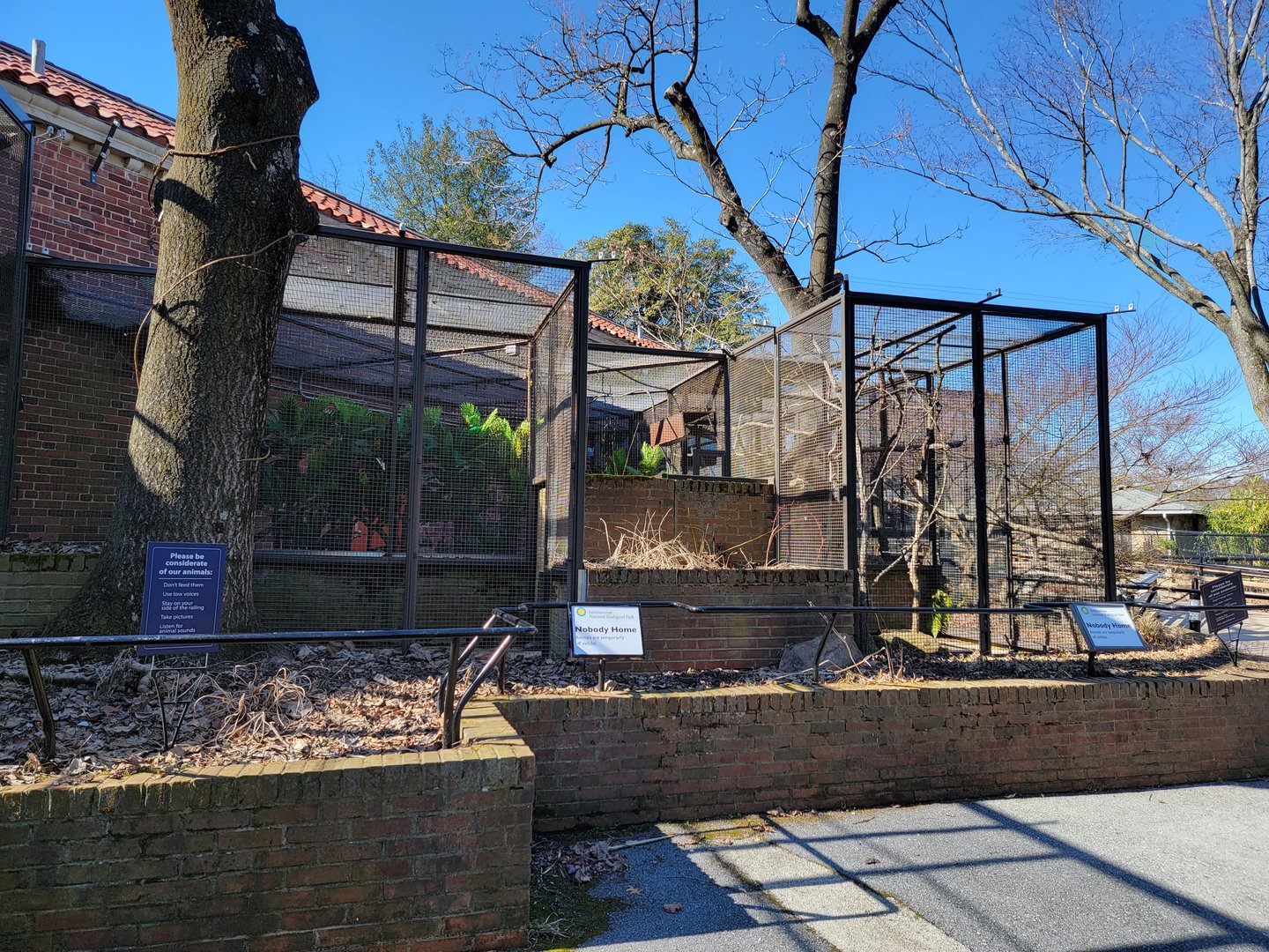 Smithsonian 2/22 - Small Mammal House, exhibits behind building