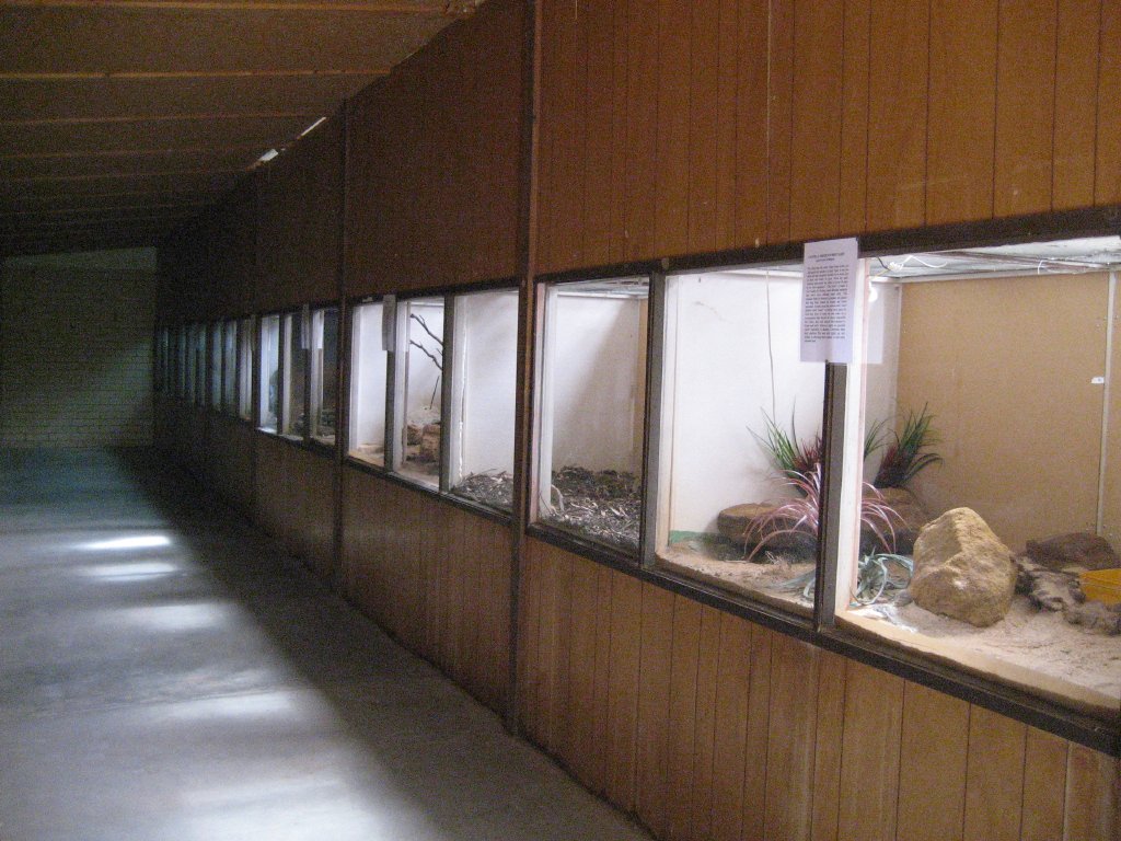 Snake cages in the Snakehouse