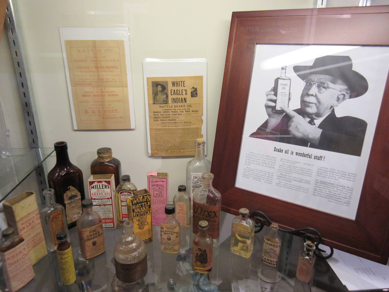 Snake Oil Salesmen Display