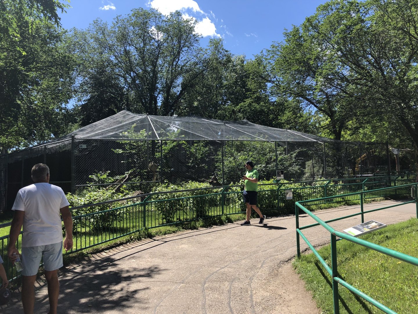 Snow Leopard Enclosure at Edmonton Valley Zoo (July 2022)
