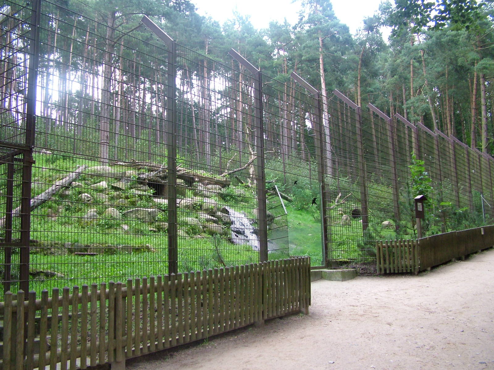 Snow Leopard enclosure at Wildpark Lueneberger Heide 2007
