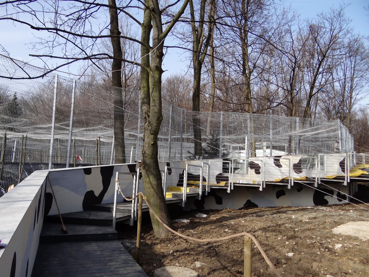 Snow leopard enclosure under consruction