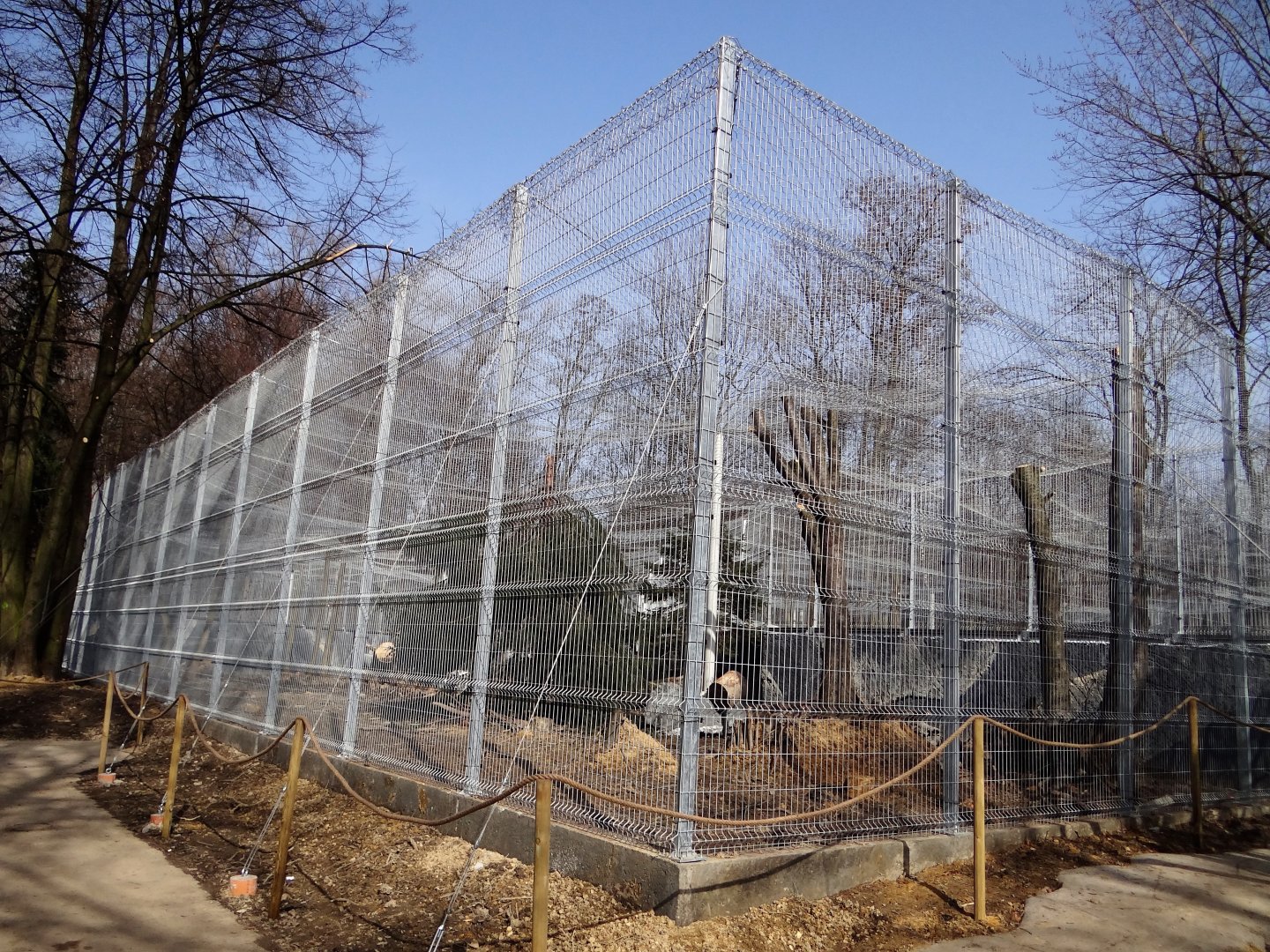 Snow leopard enclosure under consruction