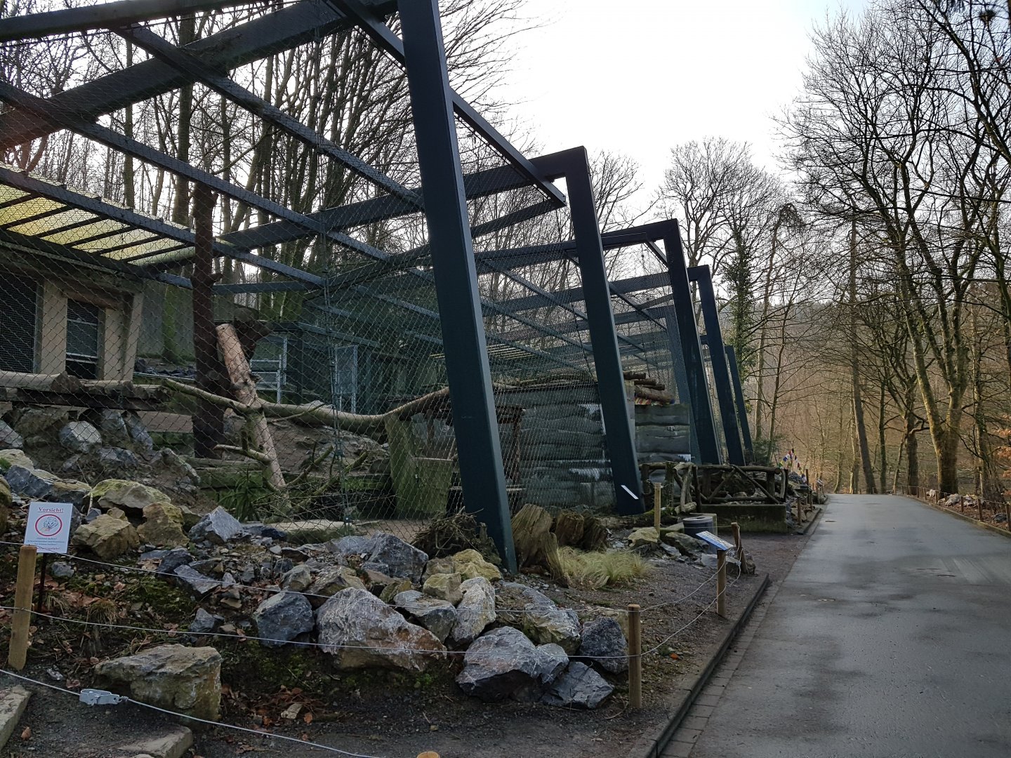 Snow leopard enclosure