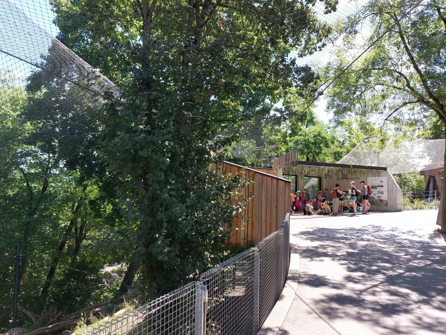 Snow leopard enclosure