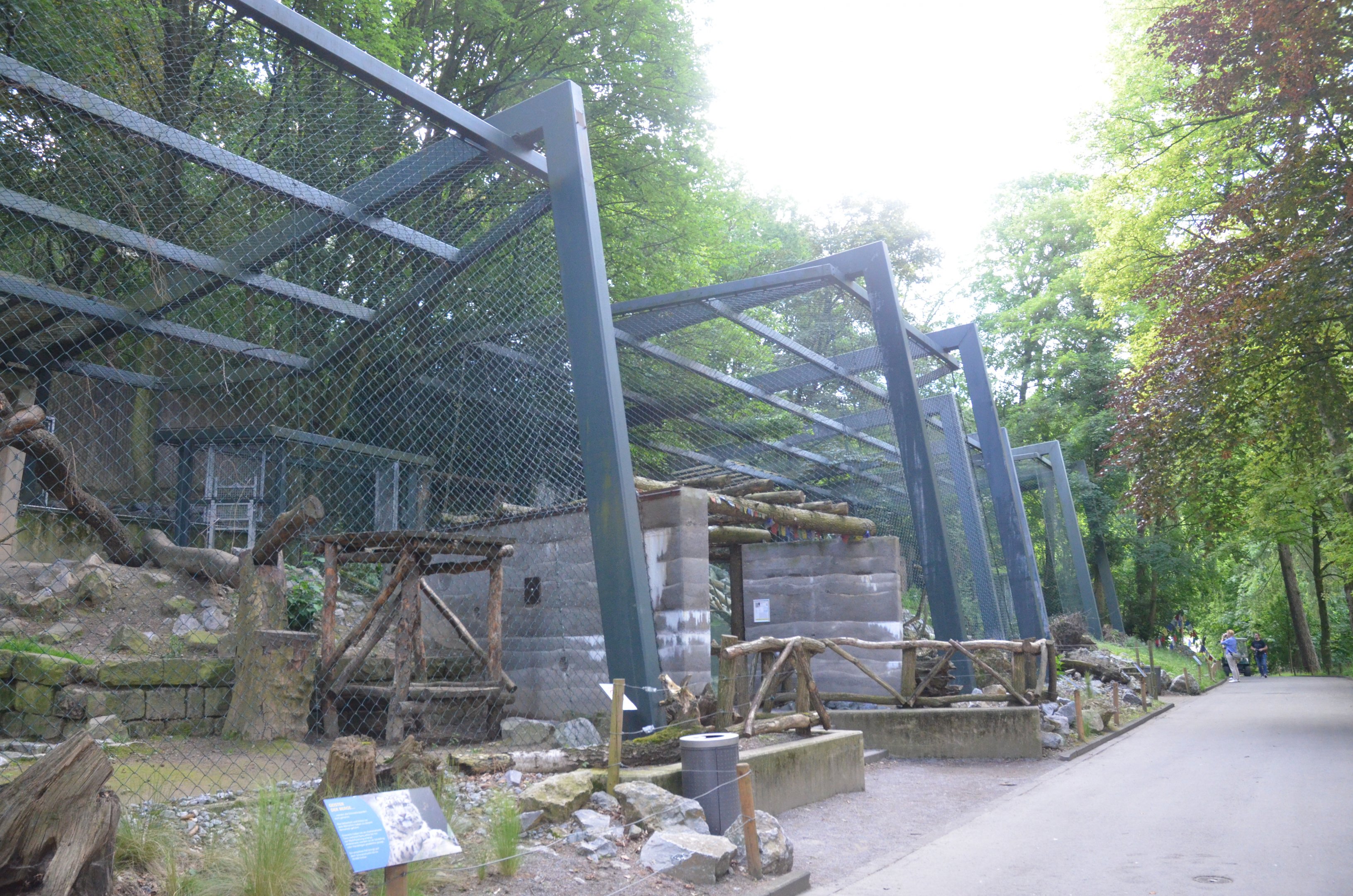 Snow Leopard Enclosures at Wuppertal, 16/06/19