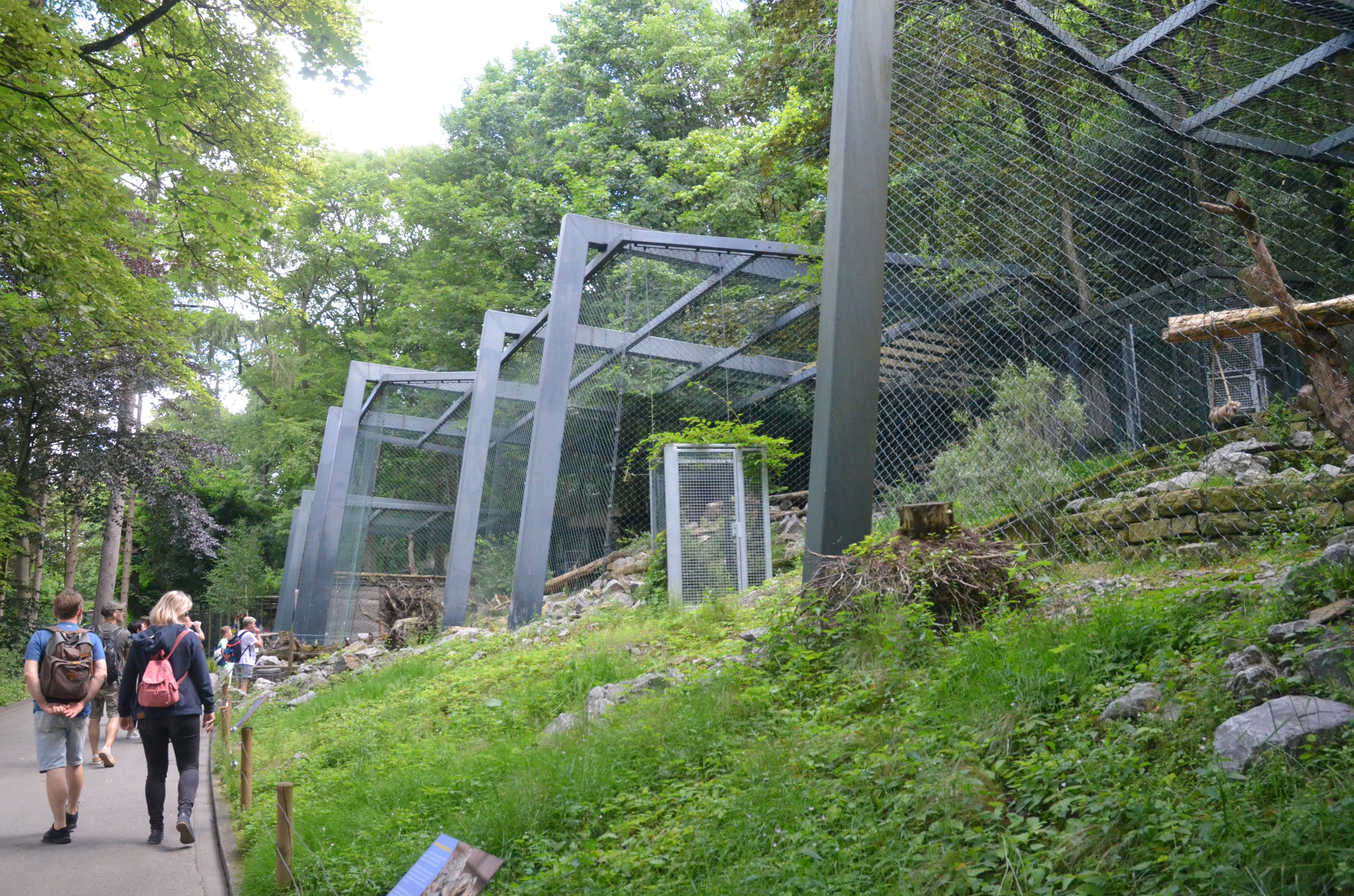 Snow Leopard Enclosures at Wuppertal, 16/06/19