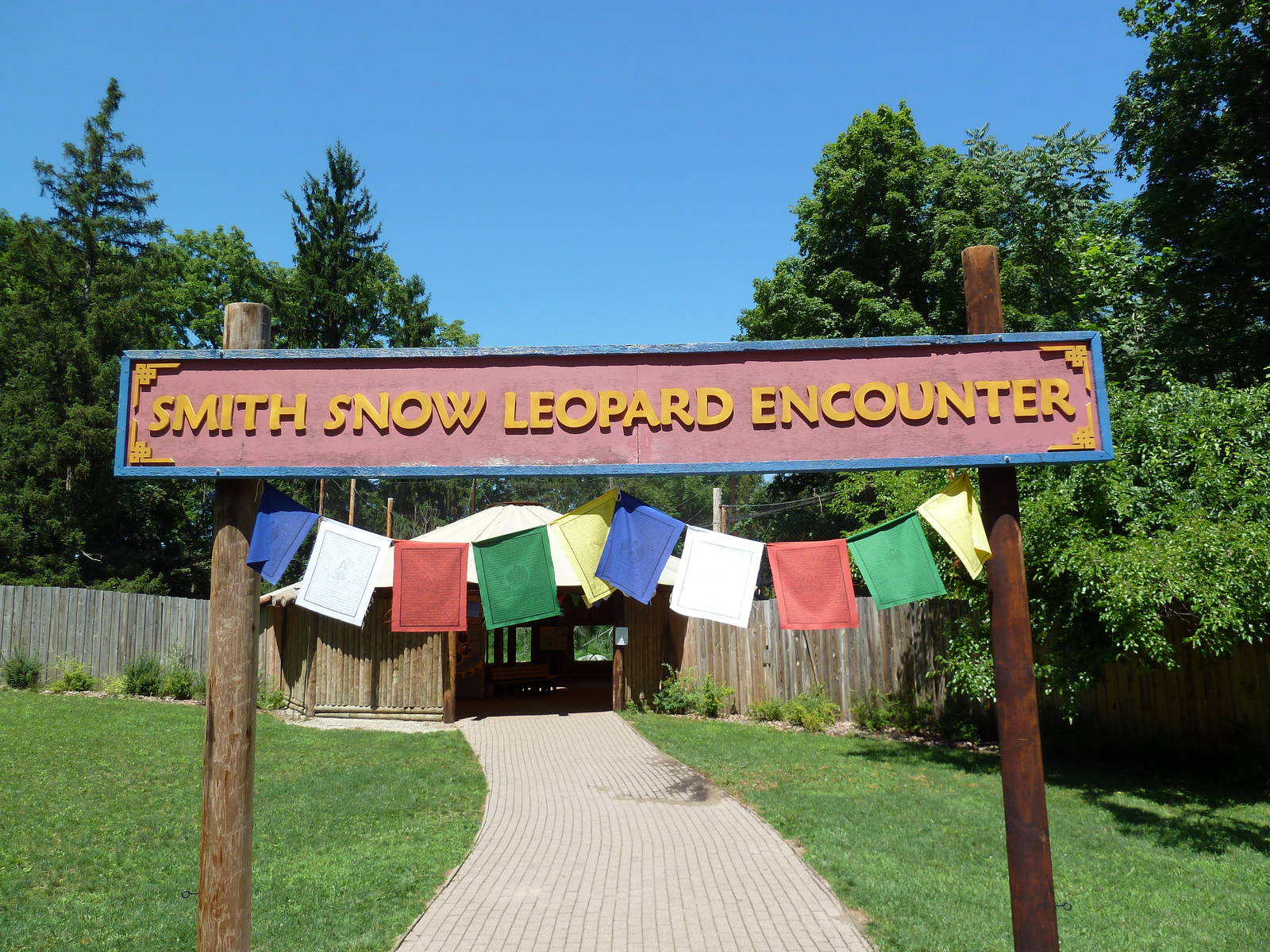 Snow Leopard Exhibit - Entrance Sign