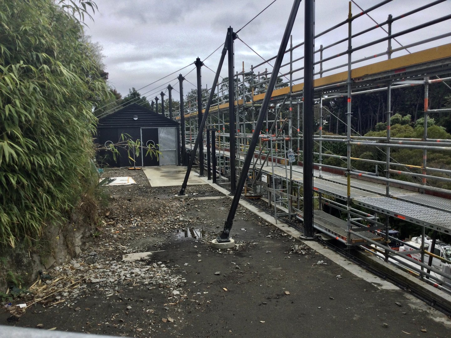 Snow Leopard Exhibit - Night House/Construction Progress