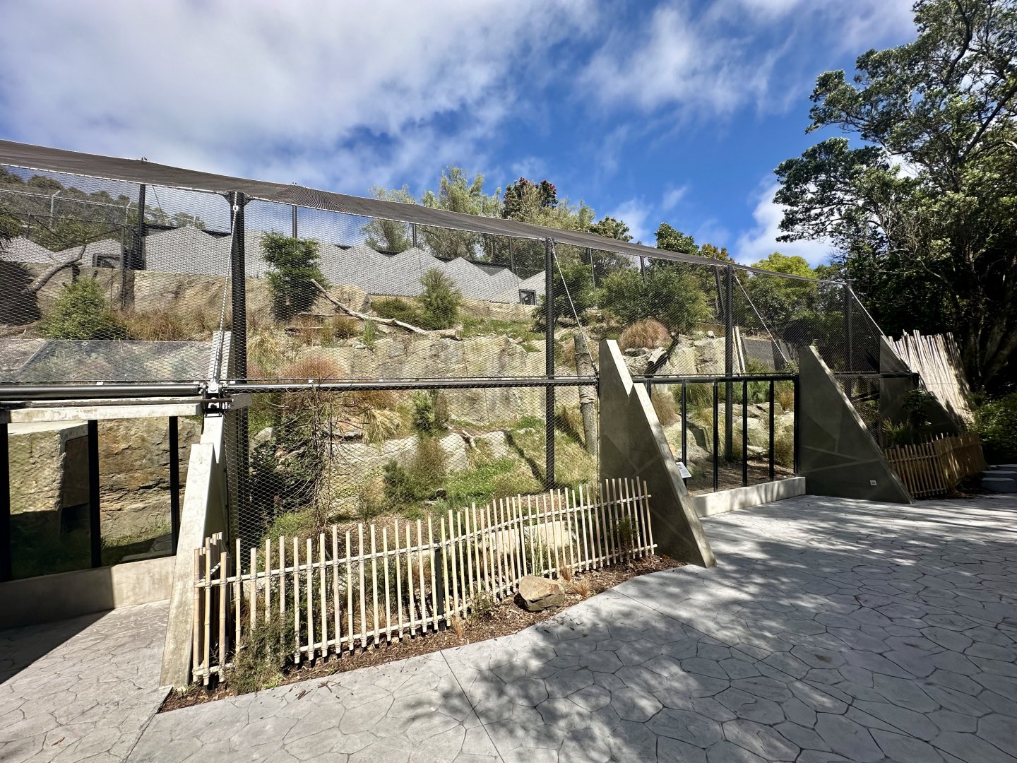 Snow Leopard Exhibit - Right